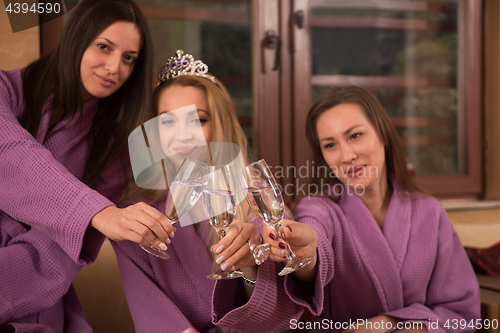 Image of girls have a bachelor party