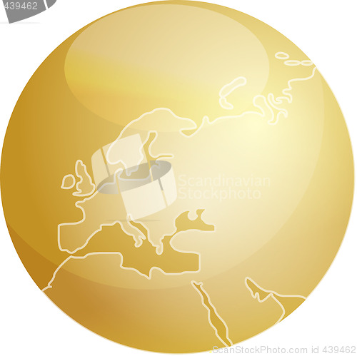 Image of Map of Europe sphere