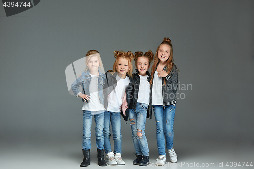 Image of Young girl posing at studio