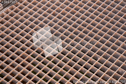 Image of Rusty Metal Grid