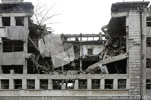 Image of Bombed Building Belgrade