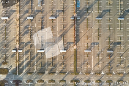 Image of Empty Carpark Aerial