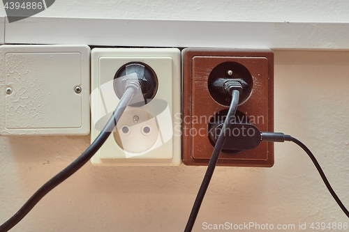 Image of Electric sockets in the corner