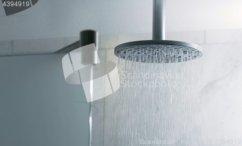 Image of Shower water flowing