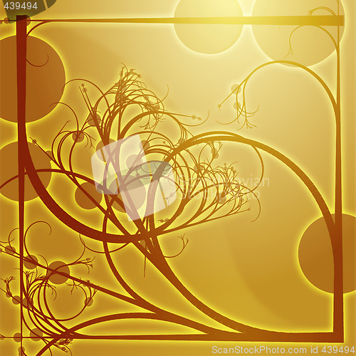 Image of Floral border frame square
