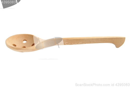 Image of Wooden colander spoon