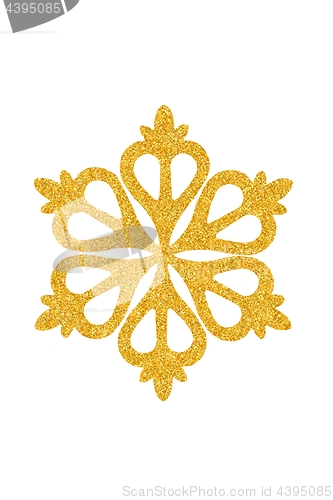 Image of Christmas snowflake on white