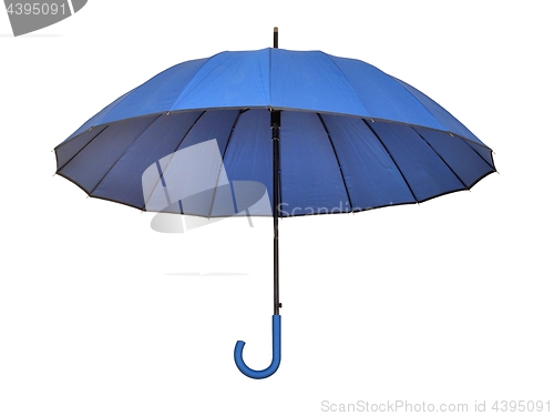 Image of Blue umbrella on white