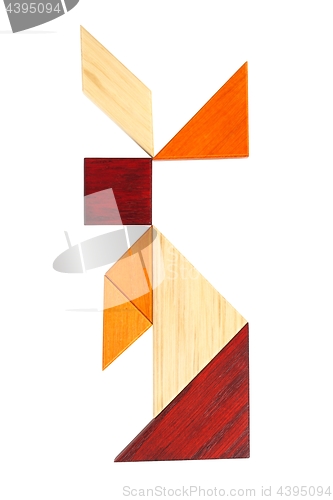 Image of Tangram puzzle on white