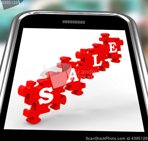 Image of Sale On Smartphone Shows Price Reductions And Special Promotions