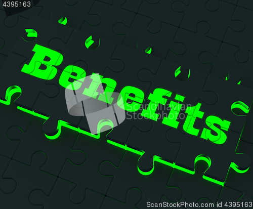 Image of Benefits Puzzle Showing Monetary Compensation