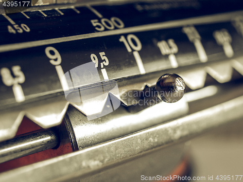 Image of Vintage looking Weighing scale