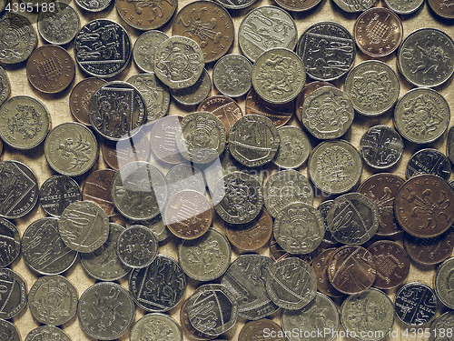 Image of Vintage Pound coins