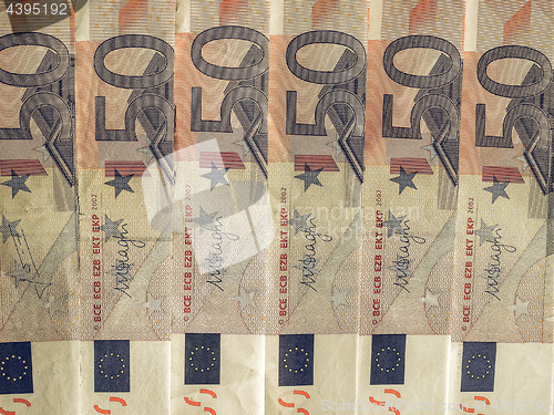 Image of Vintage Fifty Euro notes