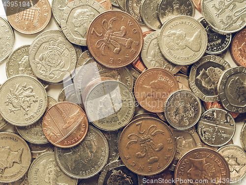 Image of Vintage Pound coins