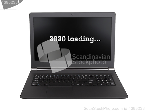 Image of Laptop isolated - New Year - 2020