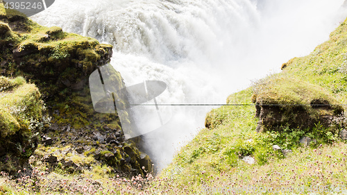 Image of Gullfoss waterfall - Iceland - Detail