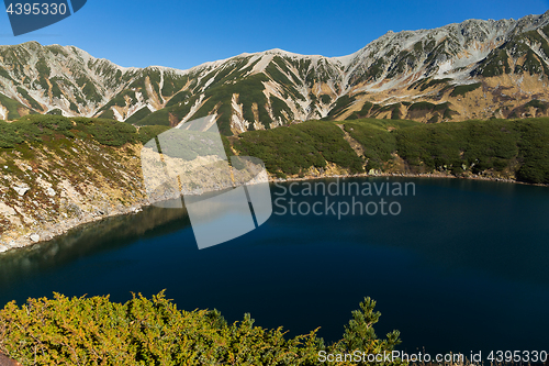 Image of Mikurigaike pond in Tateyama of Japan