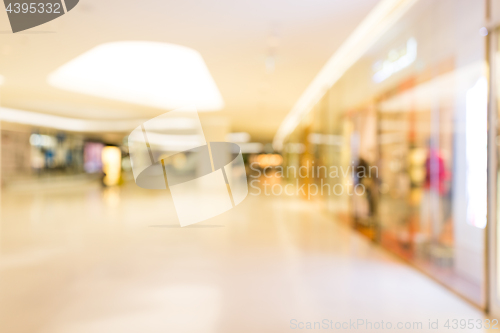 Image of Blur view of shopping plaza