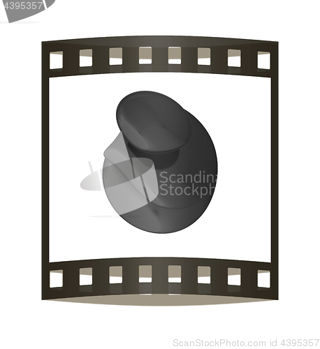 Image of Spa stones. 3D illustration. The film strip.