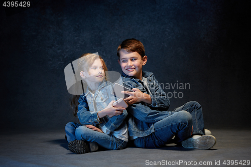 Image of Group of Children Studio Concept