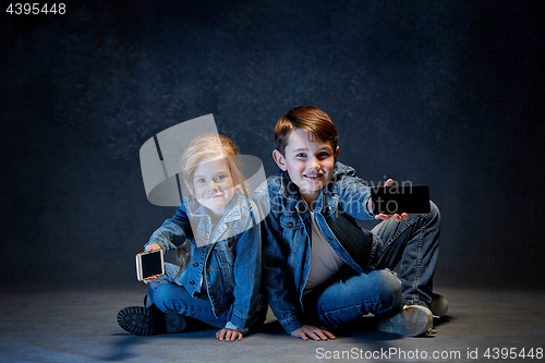 Image of Group of Children Studio Concept