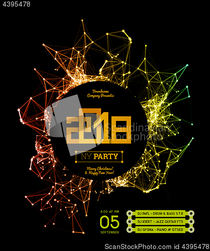 Image of Invitation to the New Year party of 2018