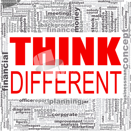 Image of Think different word cloud