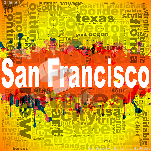 Image of San Francisco word cloud design