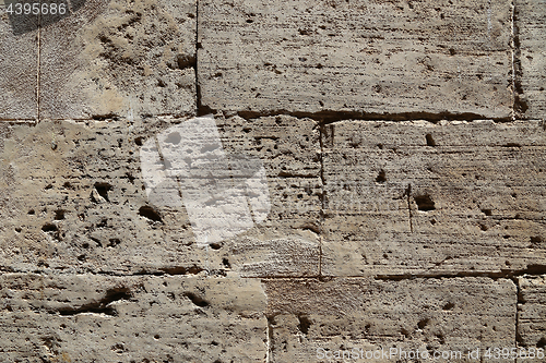 Image of Texture of very old stone wall