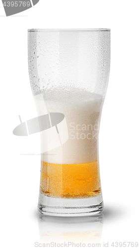 Image of Few beer in sweaty glass