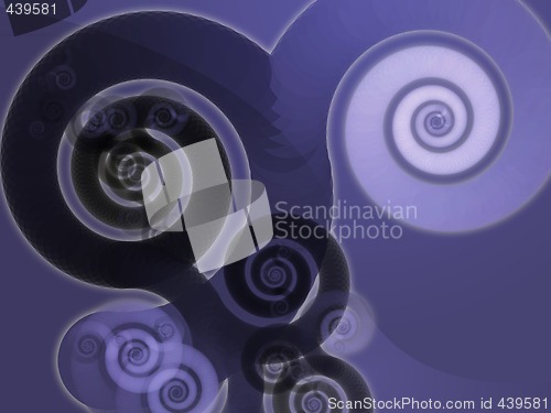 Image of Abstract spiral swirls