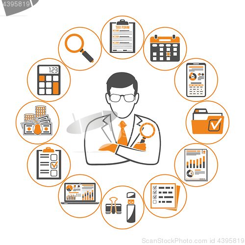 Image of Auditing, Tax, Accounting Infographics