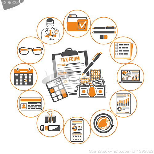 Image of Auditing, Tax, Accounting Infographics