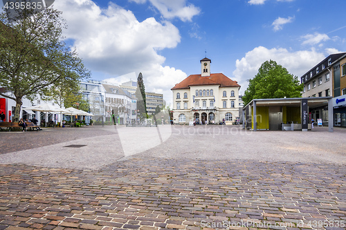 Image of Market square of Sindelfingen on a wednesday