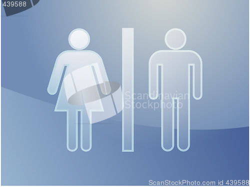 Image of Toilet symbol illustration