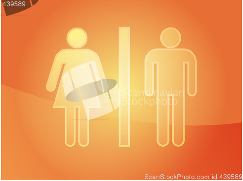 Image of Toilet symbol illustration