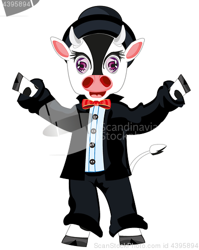 Image of Cow in suit