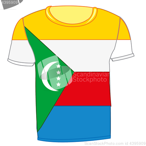Image of T-shirt flag Komorskie island