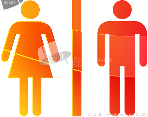 Image of Toilet symbol illustration