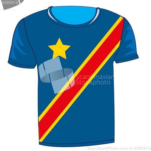 Image of T-shirt flag Kongo - Kinshasa