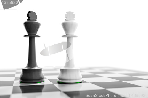 Image of two kings on a chess board