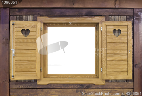 Image of Wooden Challet Window