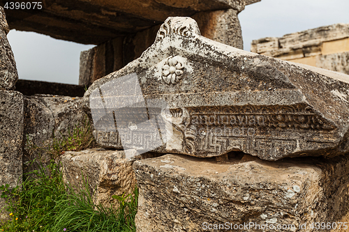 Image of Ruins of ancient city, Hierapolis near Pamukkale, Turkey