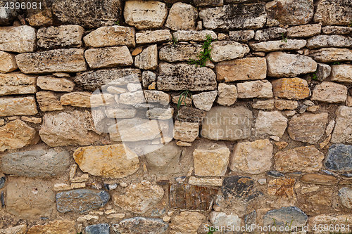 Image of Stone wall in ancient city Hierapolis