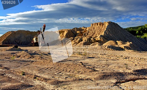 Image of Excavator in the sand career