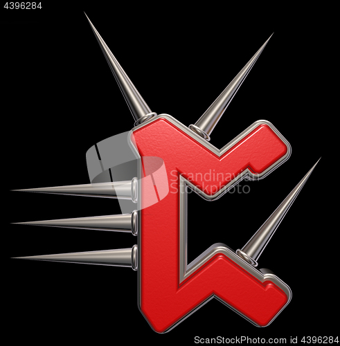 Image of rune with spikes
