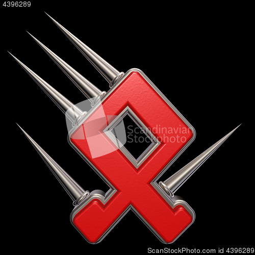 Image of rune with spikes