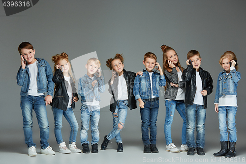 Image of Group of Children Studio Concept