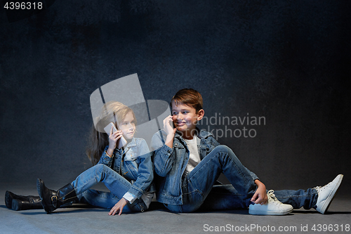 Image of Group of Children Studio Concept